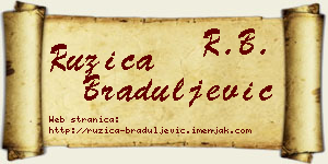 Ružica Braduljević vizit kartica